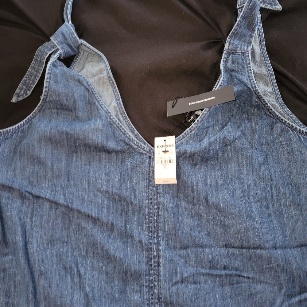 Express Demin Dress Romper